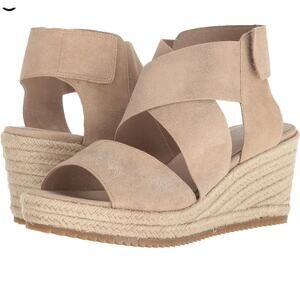 New Eileen Fisher Willow 3 Wedge Sandal Size 8.5 rosegold